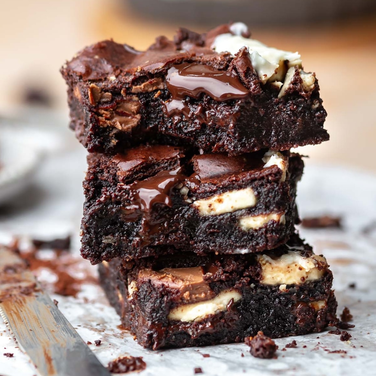 Triple Chocolate Brownies